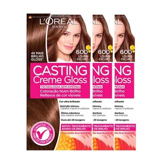 L'Oréal Paris Coloração Casting Creme Gloss Kit - 600 Louro Escuro Kit