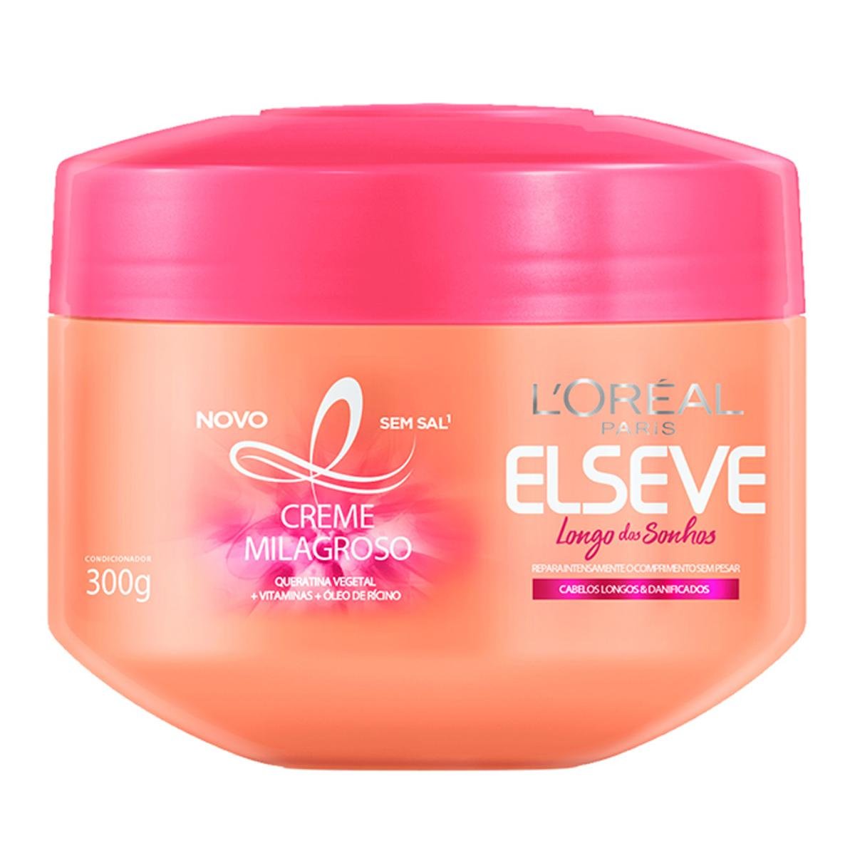 L'Oréal Paris Elseve Longo dos Sonhos - Creme de Tratamento 300g Menor preço em L'Oréal Paris Elseve Longo dos Sonhos - Creme de Tratamento 300g