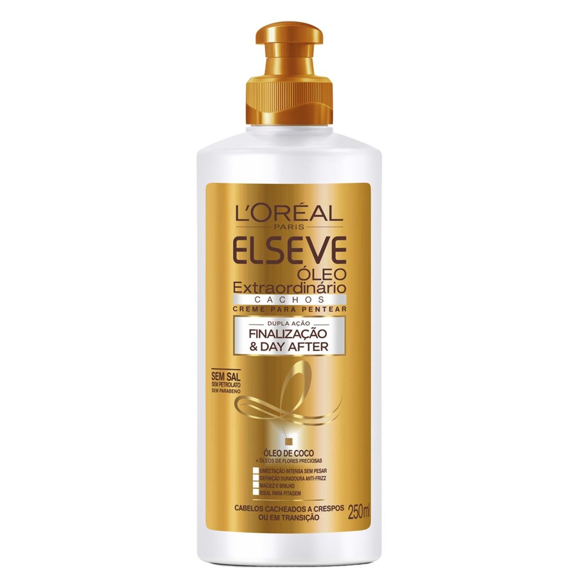 L'Oréal Paris Elseve Óleo Extraordinário Cachos - Creme Para Pentear 250ml - Incolor Menor preço em L'Oréal Paris Elseve Óleo Extraordinário Cachos - Creme Para Pentear 250ml - Incolor