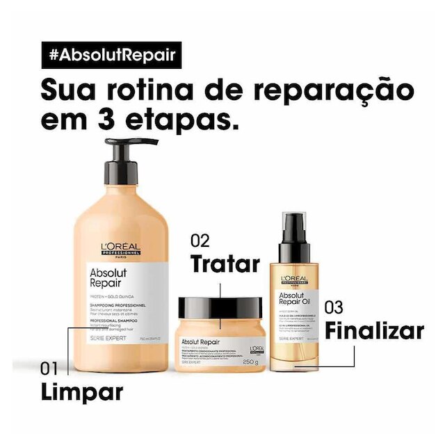 L'Oréal Professionnel Absolut Repair Gold Quinoa + Protein - Shampoo 750ml
