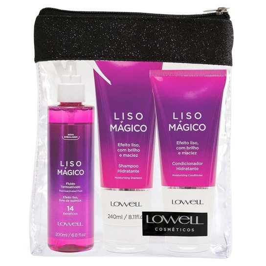 Lowell Liso Mágico Kit Shampoo Condicionador Fluido Kit