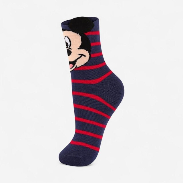 Lupo Meia Disney Mickey Infantil Azul