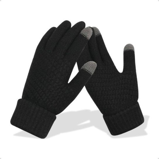 Luva De Frio Inverno Lã Térmica Forrada Quentinha Touch Screen Tablet Notebook Adulto