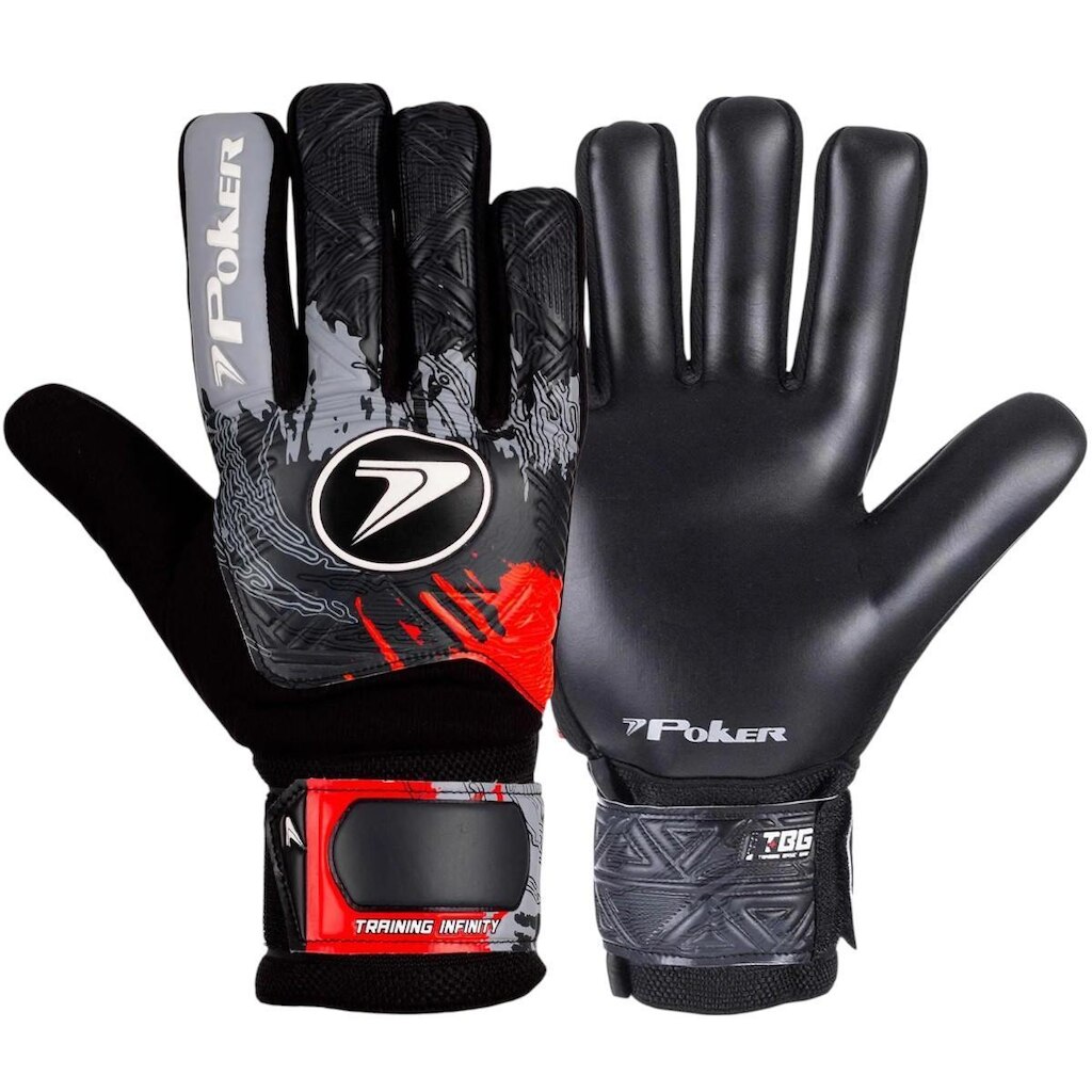 Luva Goleiro Futebol de Campo Profissional Jogo Treino Infinity Poker 01130