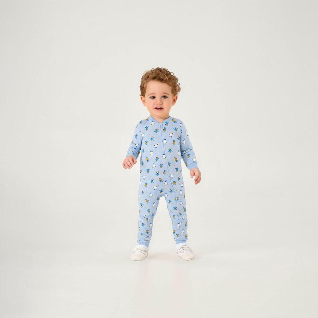 Macacao Azul Bebe Pulla Bulla Menino - 200950-1232