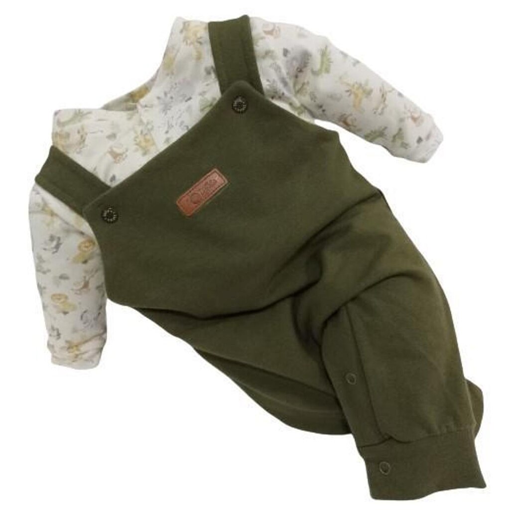 Macacão Bebê Finta Jardineira Menino Zafielo 517 Pettenati - Verde - GG ( 12 - 18 MESES )