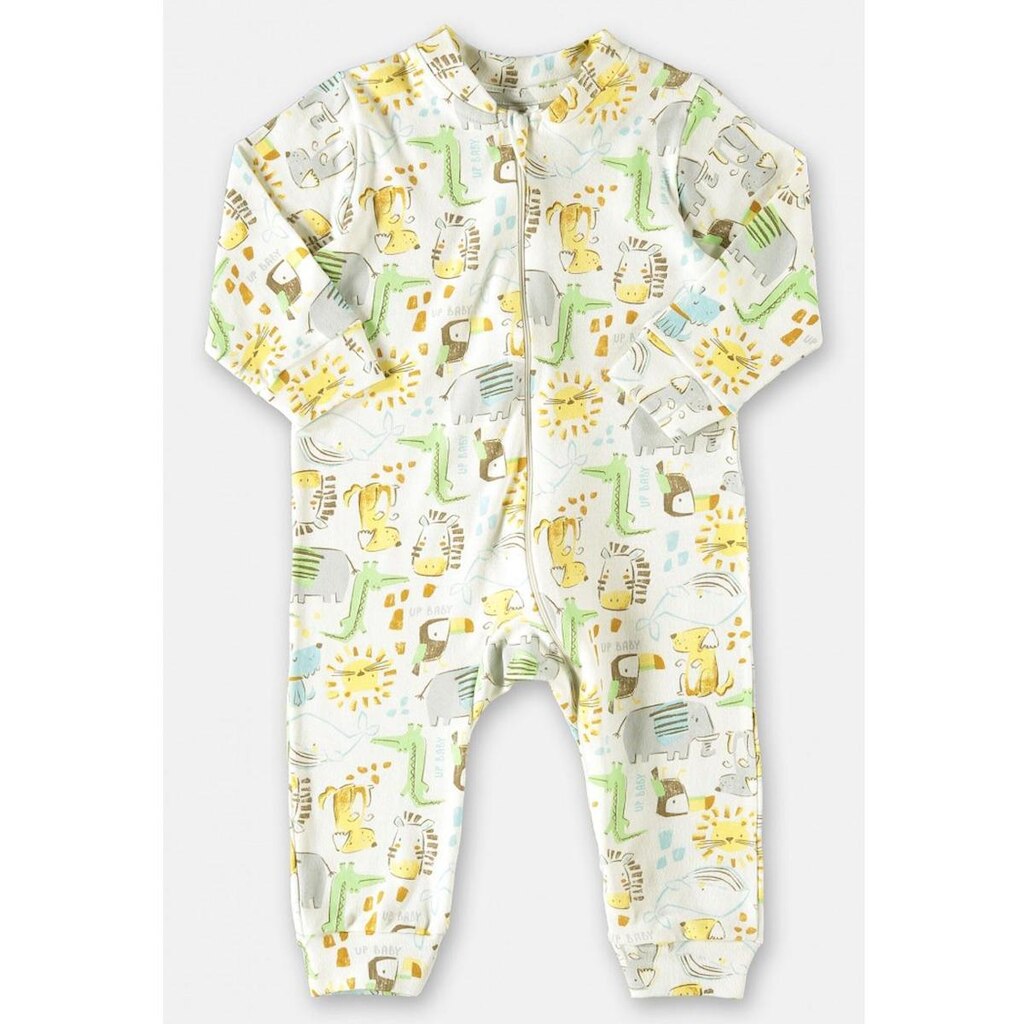 Macacão Bebê Menino Manga Longa Estampado Safari Up Baby