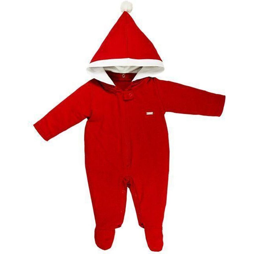 Macacão Bebê Natal C/ Capuz Unissex Grow Up