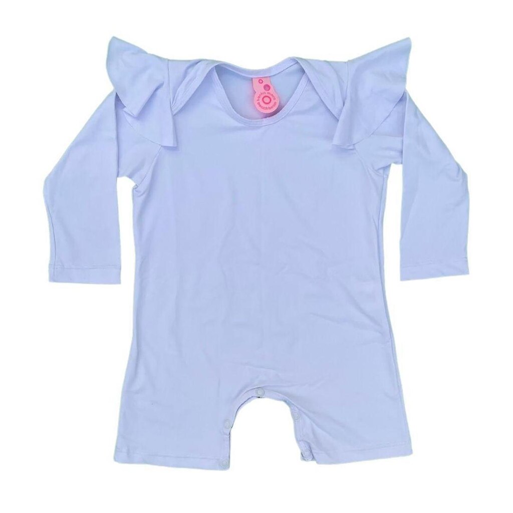 Macacão de Bebê com Proteção UV Liz - Branco