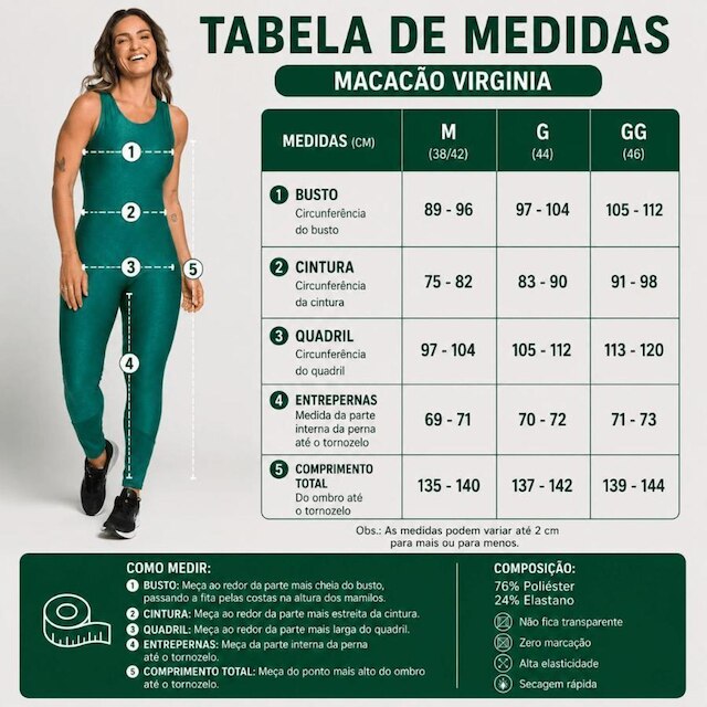 Macacão Fitness Feminino Virginia Longo Canelado Costas Nuas Sem Bojo Academia