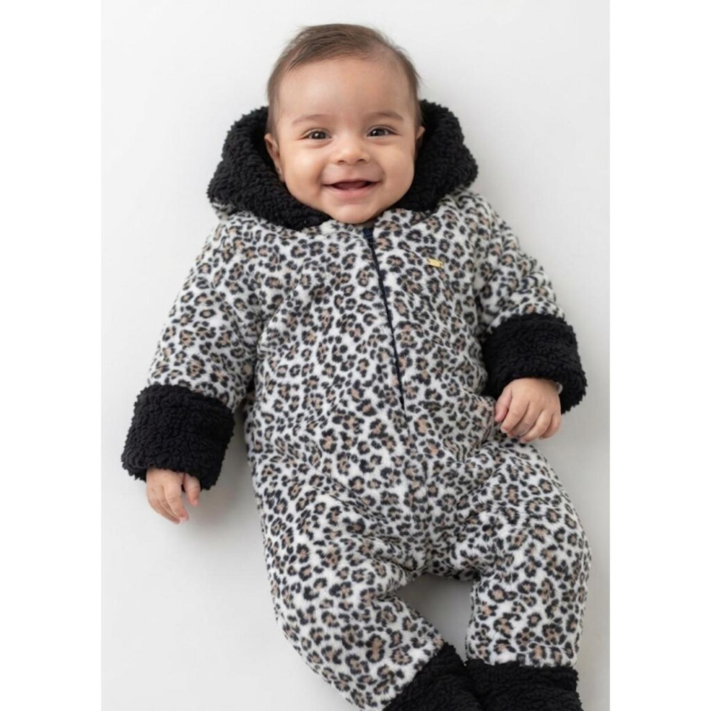 Macacão Fofão Pelo Bebê Menina Forrado Inverno D+ Baby 60511