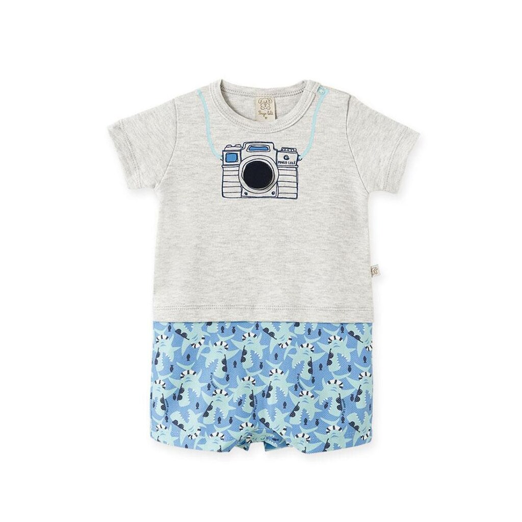 Macacão Infantil Menino Máquina Fotográfica Pingo Lelê