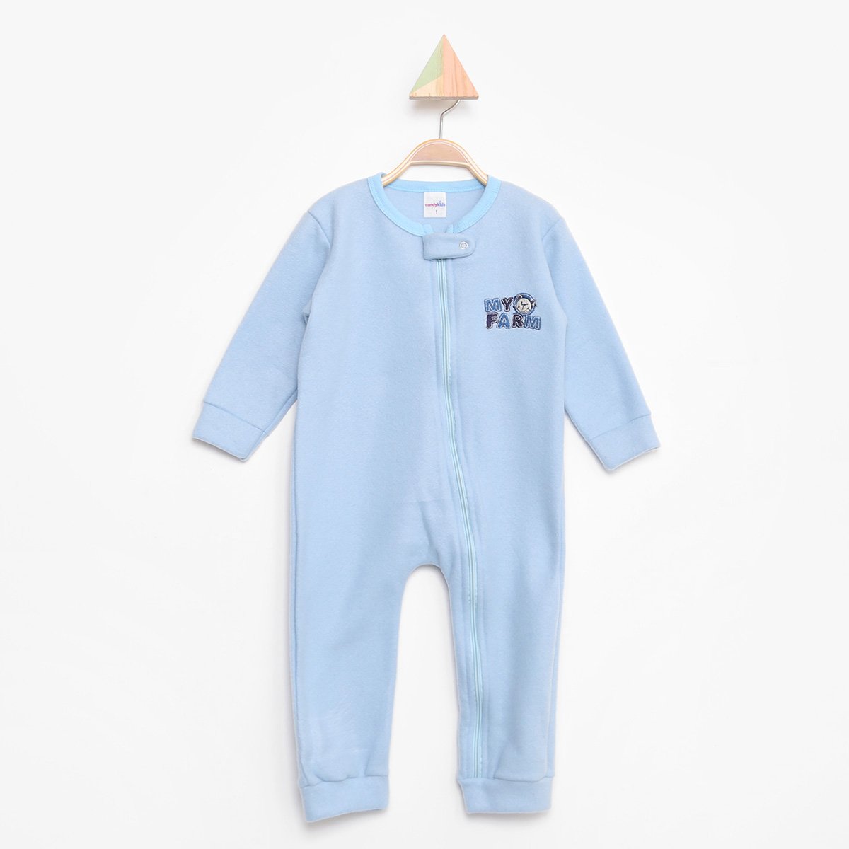 Macacão Longo Bebê Candy Kids Soft Fleece Masculino Menor preço em Macacão Longo Bebê Candy Kids Soft Fleece Masculino