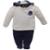 Macacão Longo Bebê Menino Plush Inverno Capuz Zafielo Rf 559 - Off White