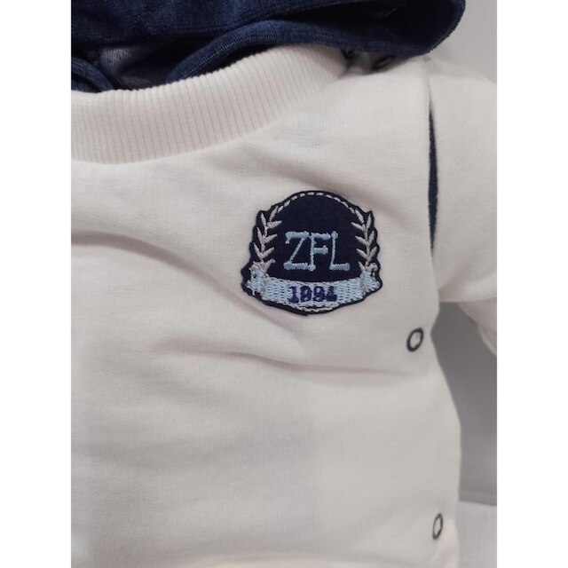 Macacão Longo Bebê Menino Plush Inverno Capuz Zafielo Rf 559