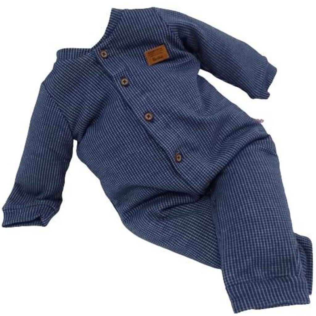 Macacão Longo Malha Trabalhada Bebê Menino Paraiso Ref 12944 - M ( 3 - 6 MESES ) - Verde Militar
