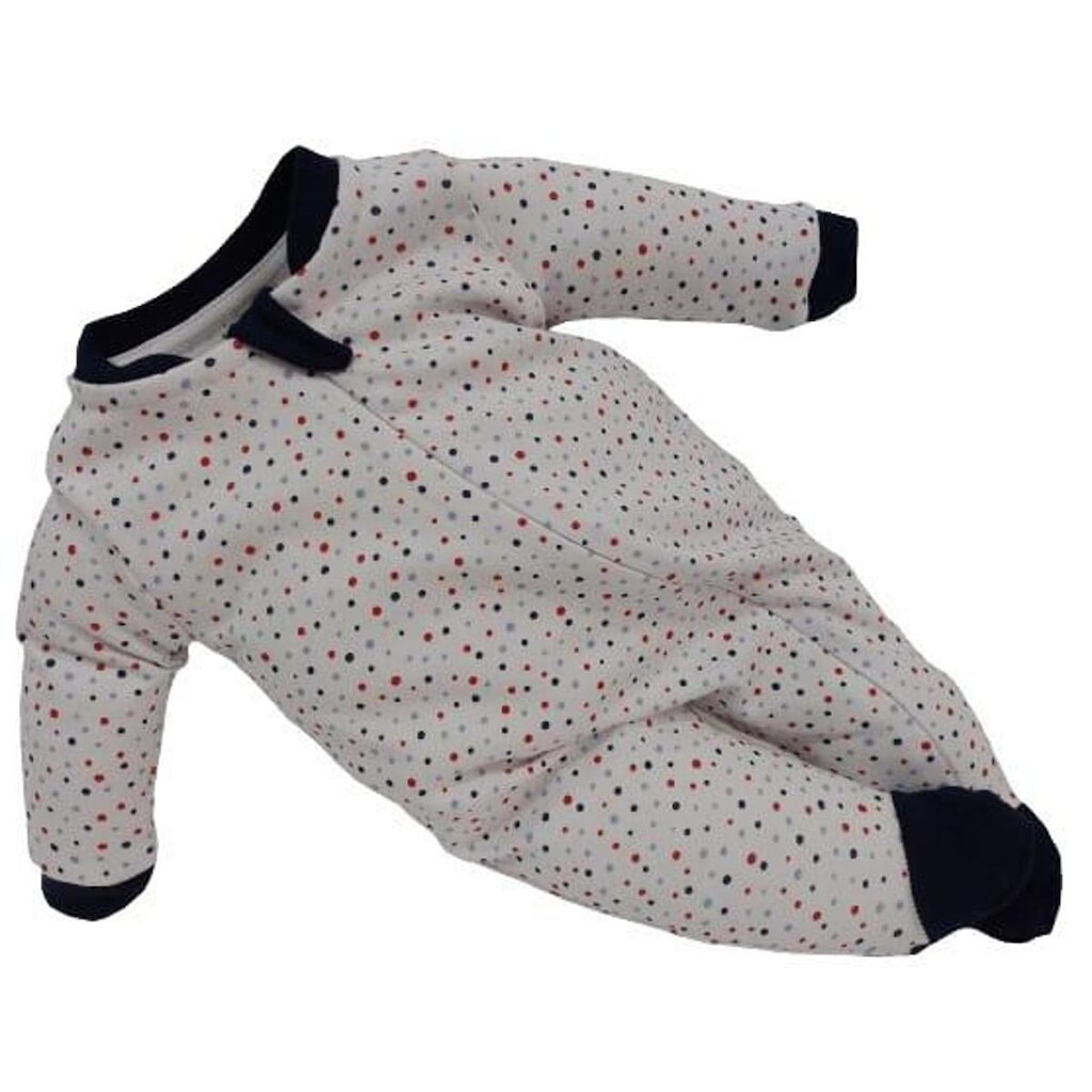 Macacão Longo Suedine Luxo Bebê Menino Zafielo Baby Ref 403 - Azul Marinho - GG ( 12 - 18 MESES )