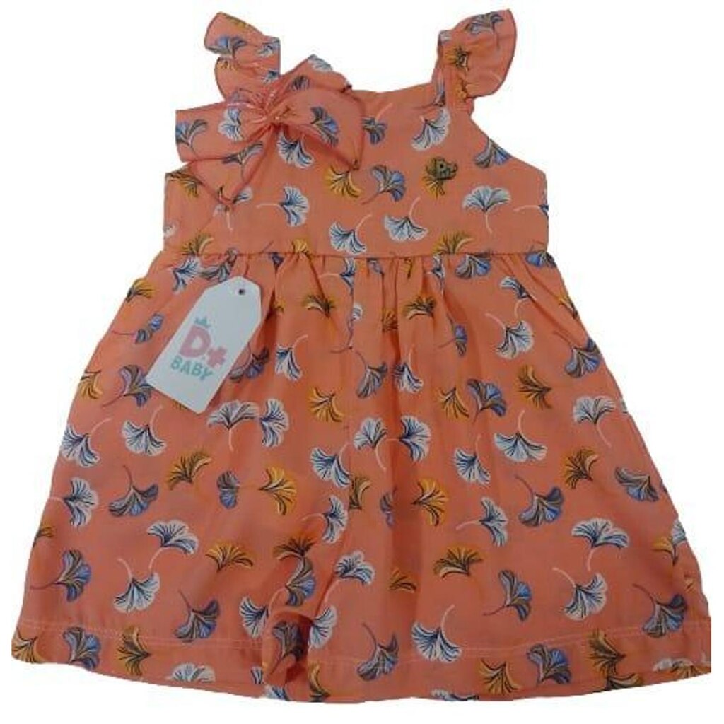 Macacão Luxo Bebê Menina Estampado D+ Baby Verão Ref 60203 - Verde - P ( 3 - 6 MESES )