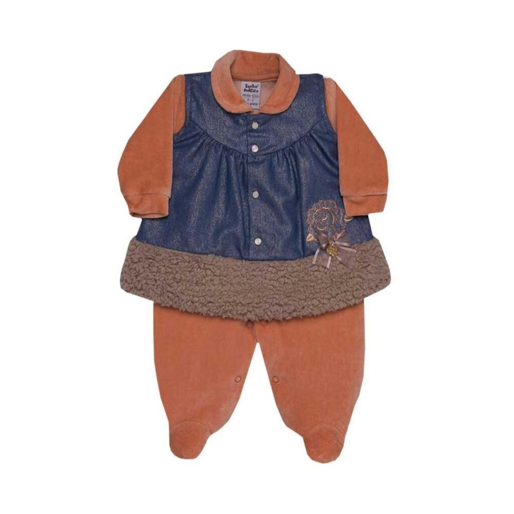 Macacão Minivestido Bebê Menina Plush Sonho Mágico Graceful