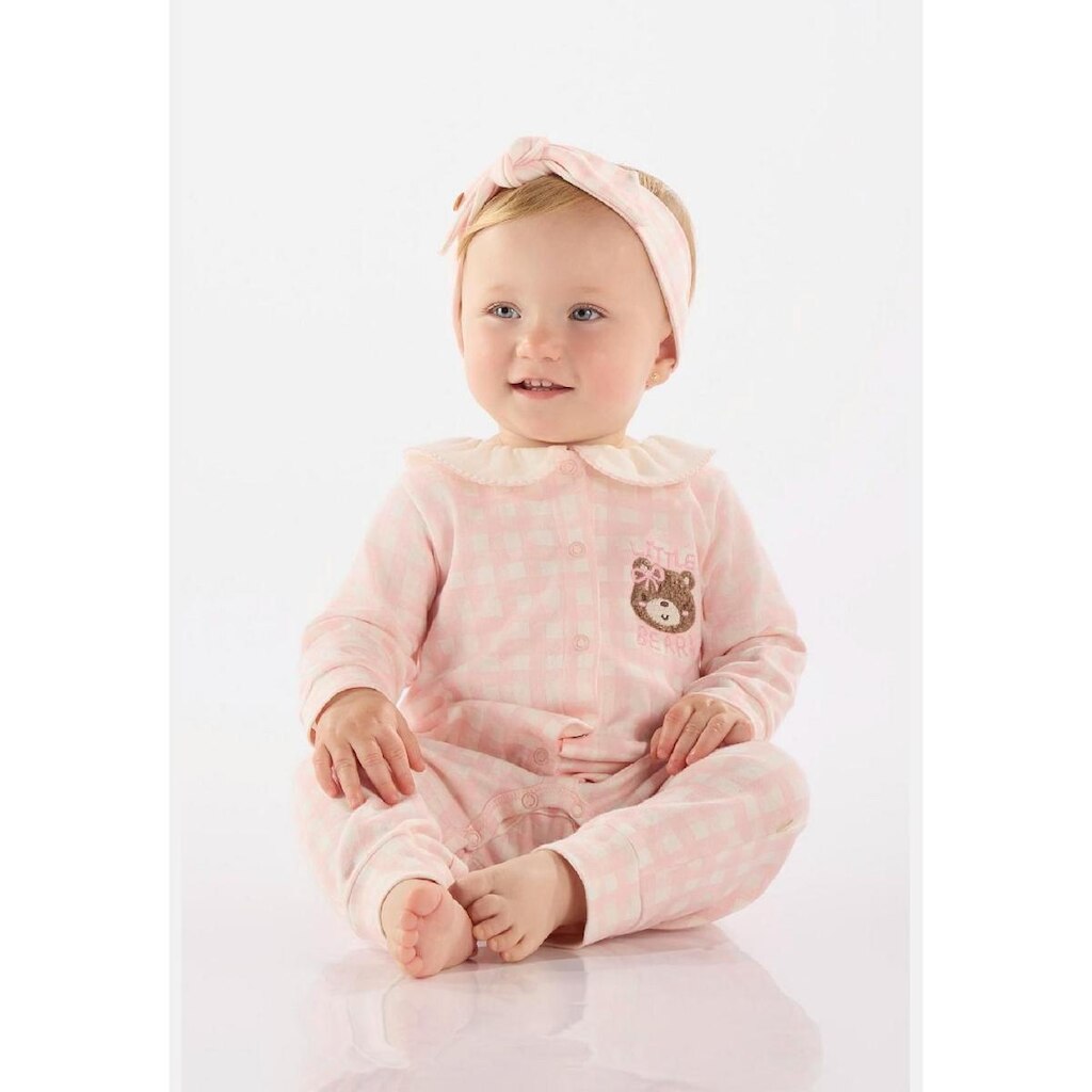 Macacão para Bebê Menina em Suedine Comfy Up Baby