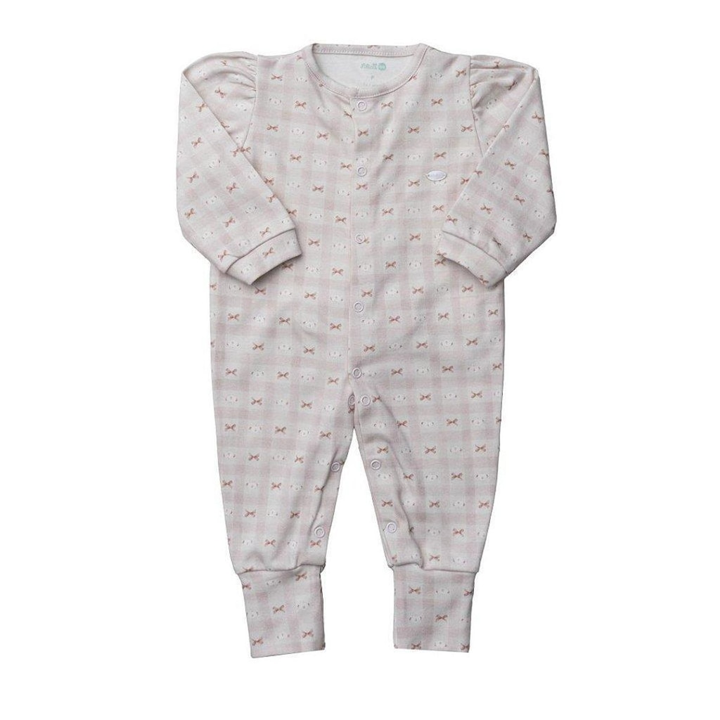 Macacão Petit Grow Up Monogram Rosa