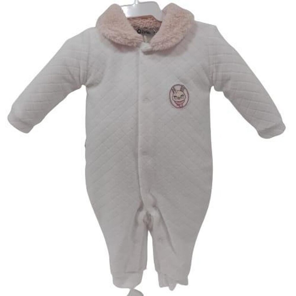 Macacão Plush Trabalhado Luxo Zafielo Longo Bebê Menina 566