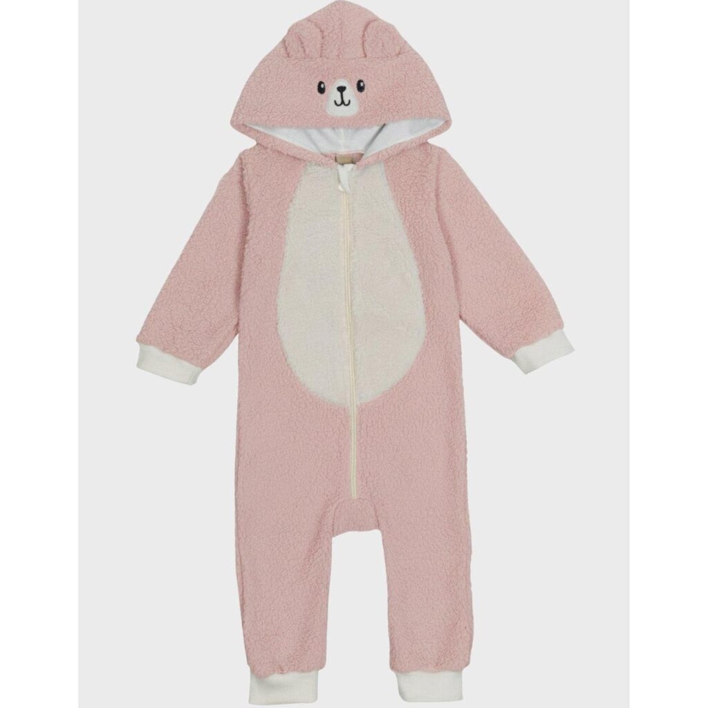 Macacão Quentinho Para o Frio Pelo Carneirinho Azul Super Aconchegante De Inverno - Bebê P ao GG