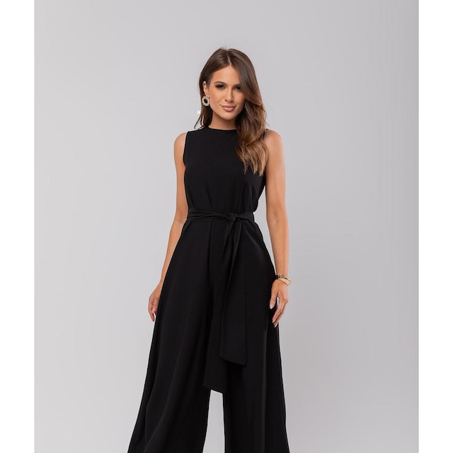 Macacão Regata Feminino Alfaiataria Pantalona Salvatore Fashion