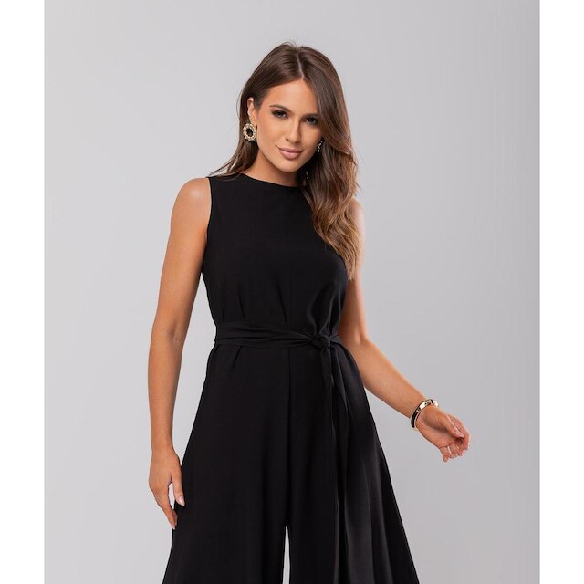 Macacão Regata Feminino Alfaiataria Pantalona Salvatore Fashion