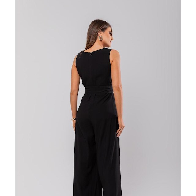 Macacão Regata Feminino Alfaiataria Pantalona Salvatore Fashion