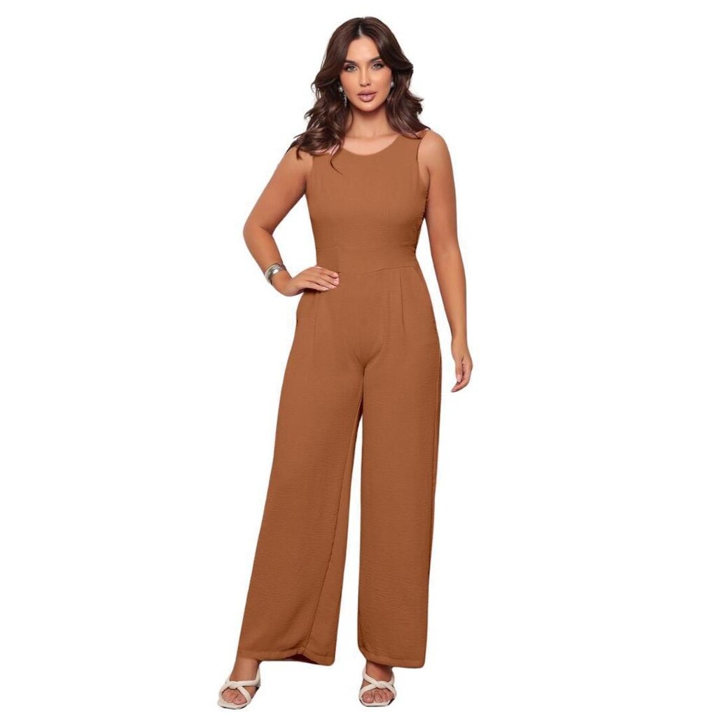 Macacão Social Elegante Feminino Para Festas E Eventos Chic