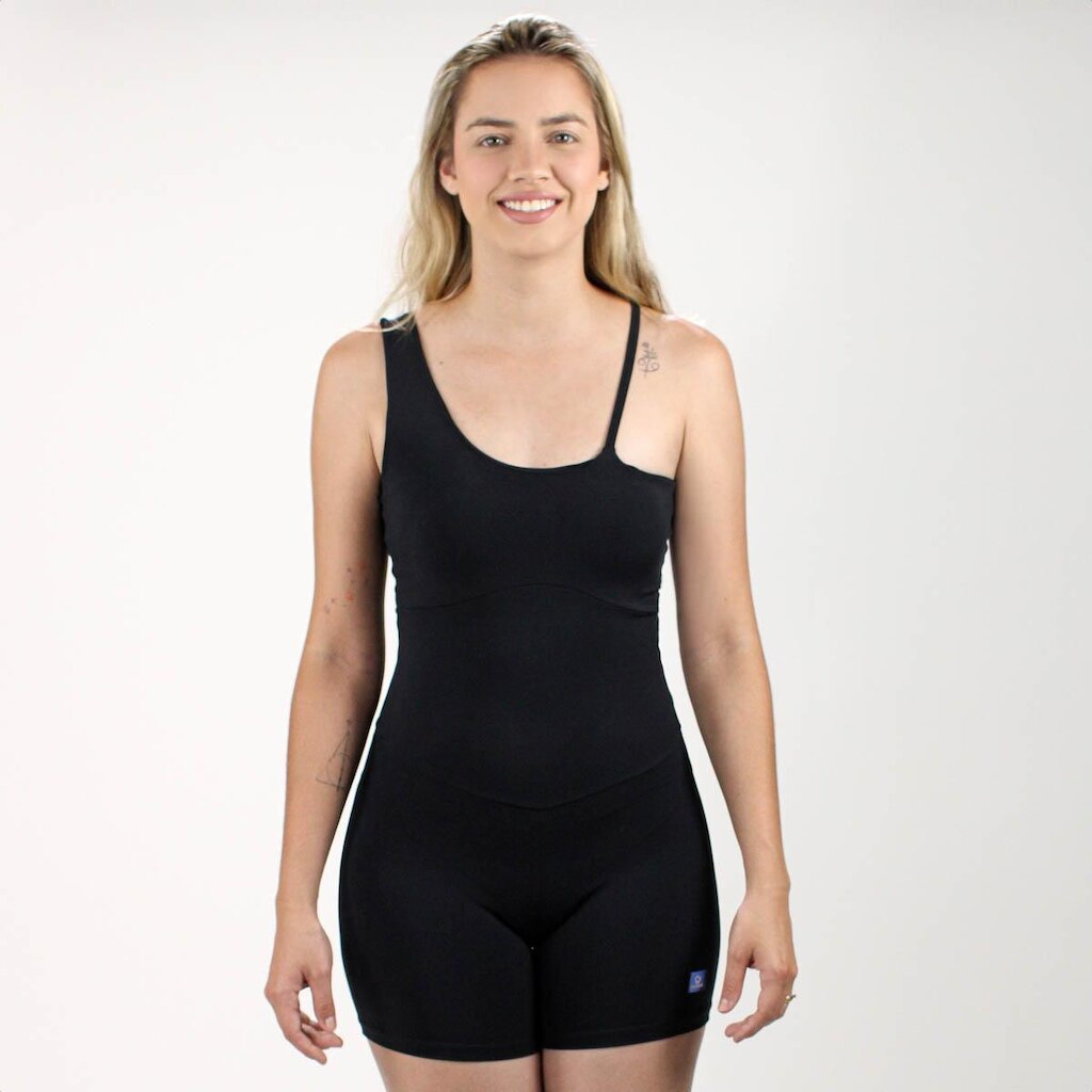 Macaquinho Caju Brasil Nakay Preto - Feminino