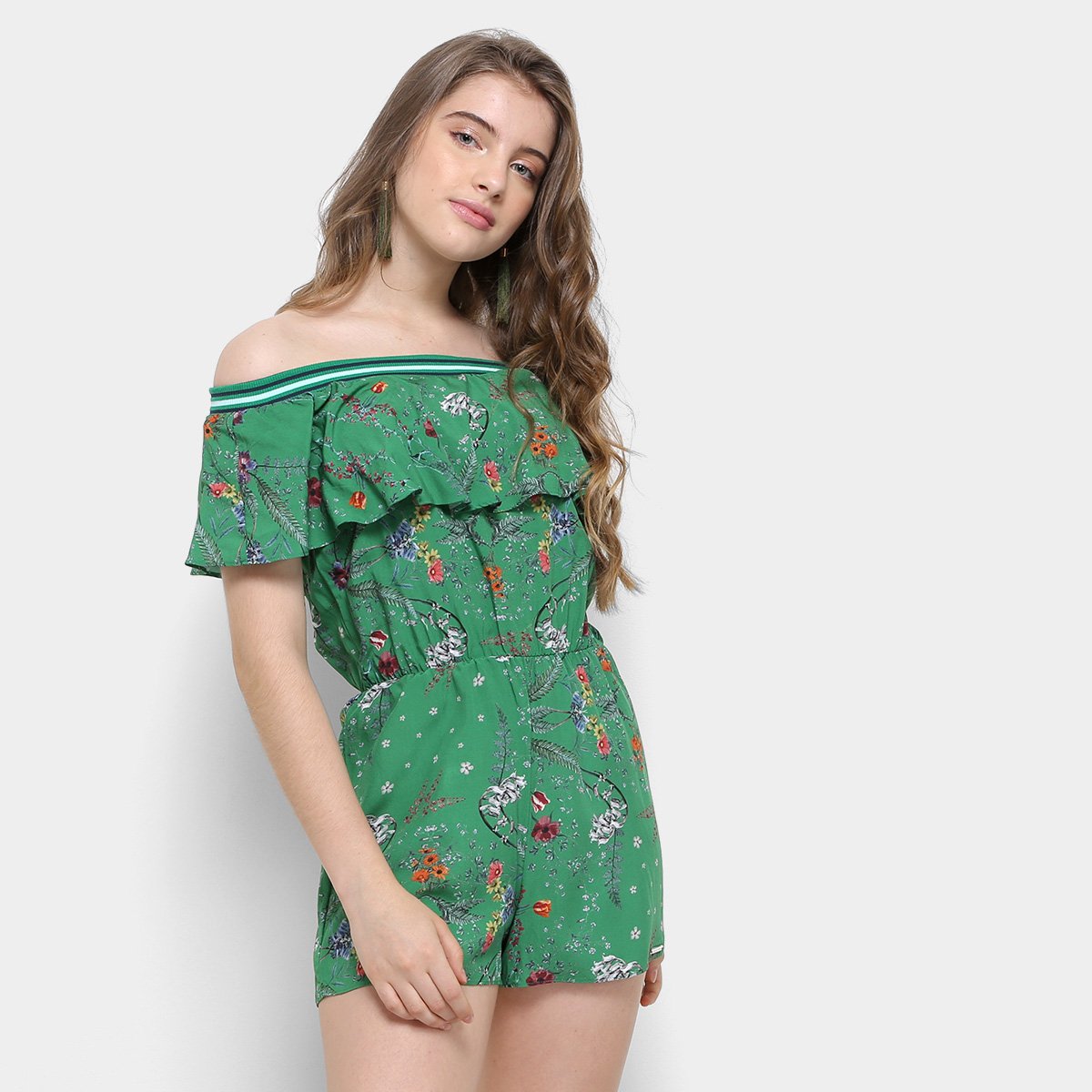 Macaquinho Infantil Colcci Fun Ciganinha Floral Feminino - Verde+Branco é ruim? Macaquinho Infantil Colcci Fun Ciganinha Floral Feminino - Verde+Branco é boa?