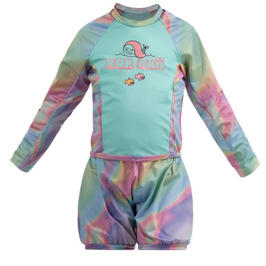 Macaquinho Manga Longa Baby Dry Smart 1B Uv - Verde claro