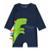 Macaquinho Praia Bebê e Infantil Proteção UV Dinossauro Azul Escuro Up Baby - Azul Escuro