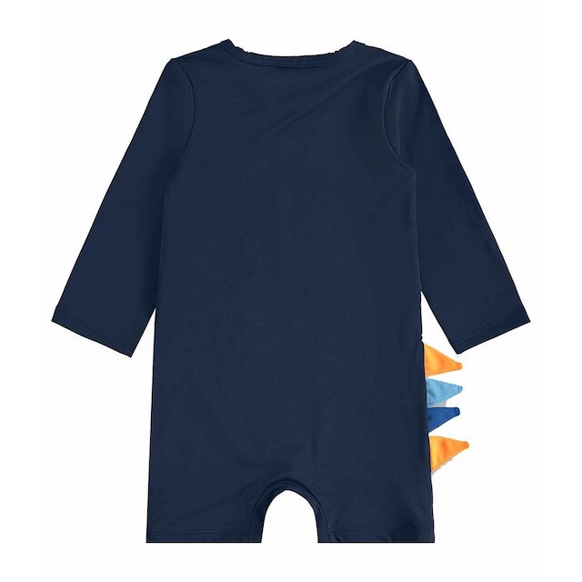 Macaquinho Praia Bebê e Infantil Proteção UV Dinossauro Azul Escuro Up Baby
