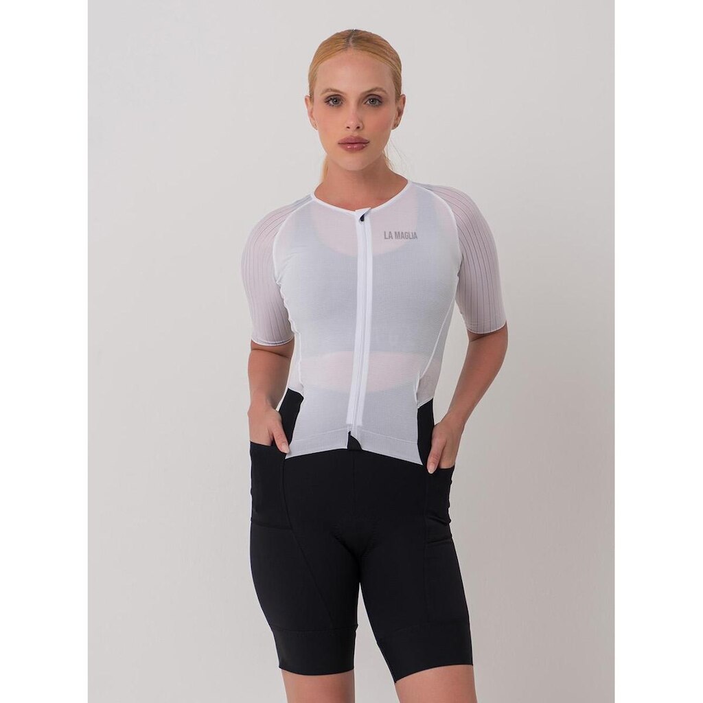 Macaquinho Triathlon Feminino Manga Curta – La Maglia