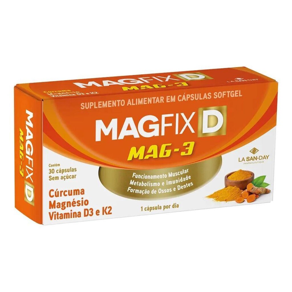 Magfix D Mag3 30 Cápsulas La San Day