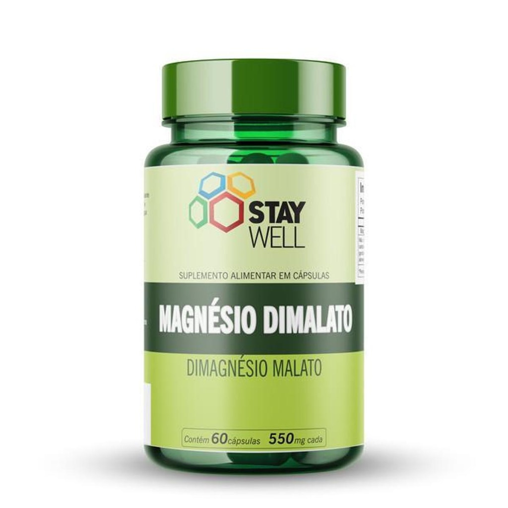 Magnésio Dimalato 500mg 60 Cápsulas Stay Well
