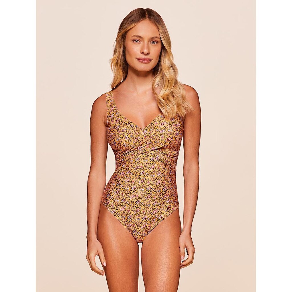 Maiô Água Doce Transpassado Estampado Honey