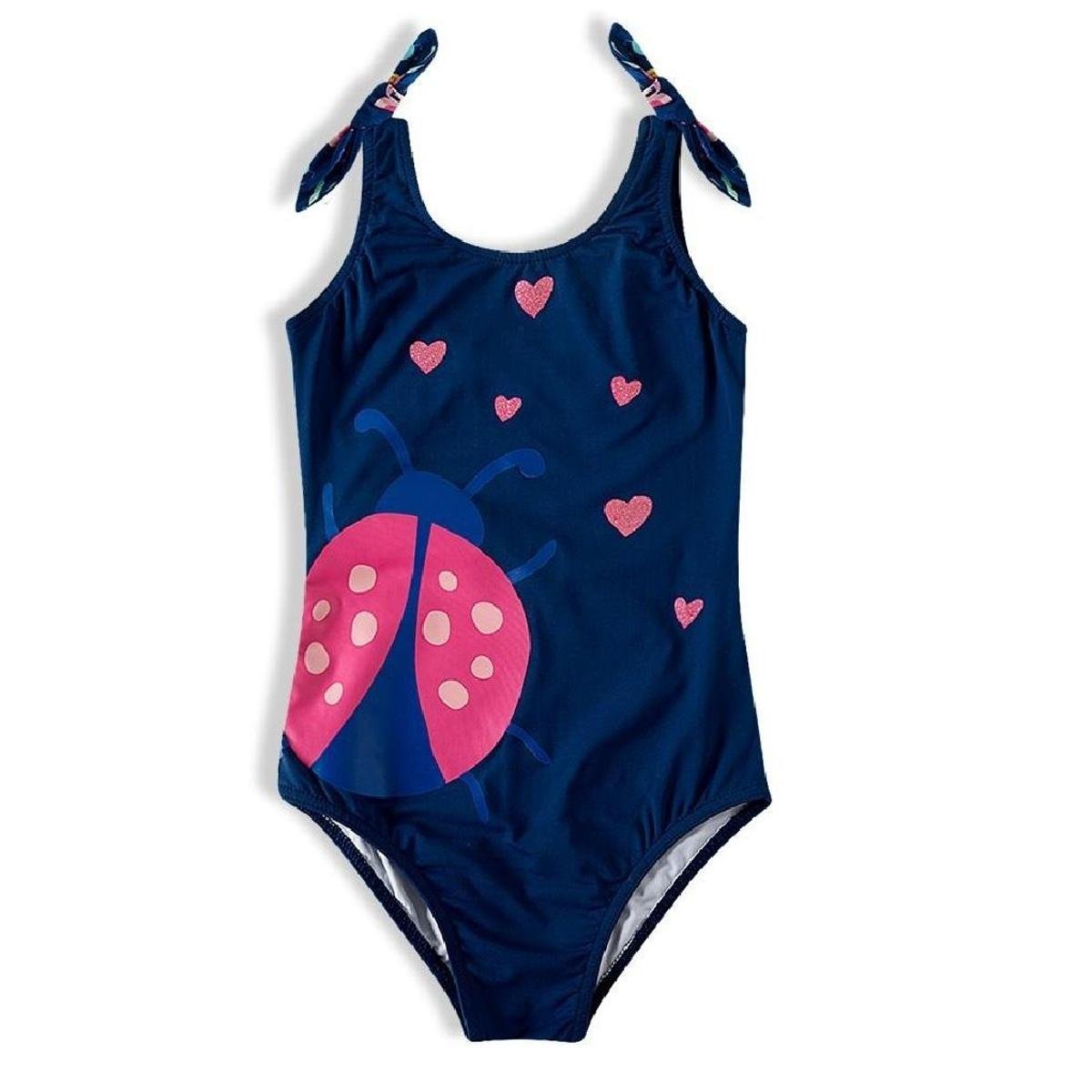 Maio Body Infantil Tip Top Com Proteção UV Marinho Joaninha - Azul Menor preço em Maio Body Infantil Tip Top Com Proteção UV Marinho Joaninha - Azul