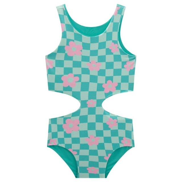 Maiô Dupla Face Infantil UV Dry Verde Claro Uv50+ Infanti
