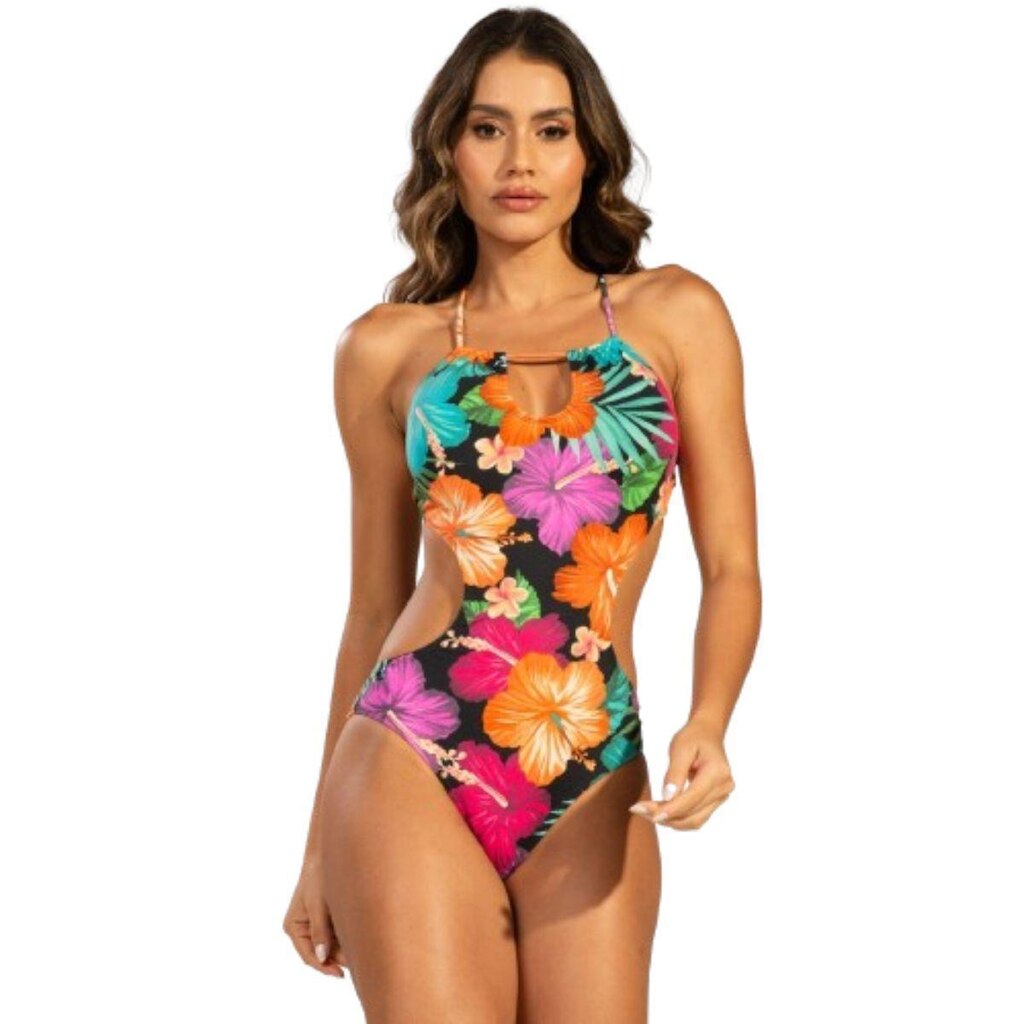 Maiô Engana Mamãe Estampado Bella Fiore Roupa Confortavel Para Verão Moda Praia Feminina