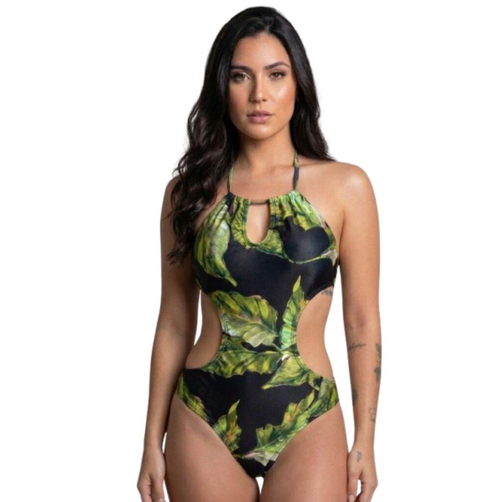 Maiô Engana Mamãe Estampado Serra e Mar Modas Roupa Confortavel Para Verão Moda Praia Feminina