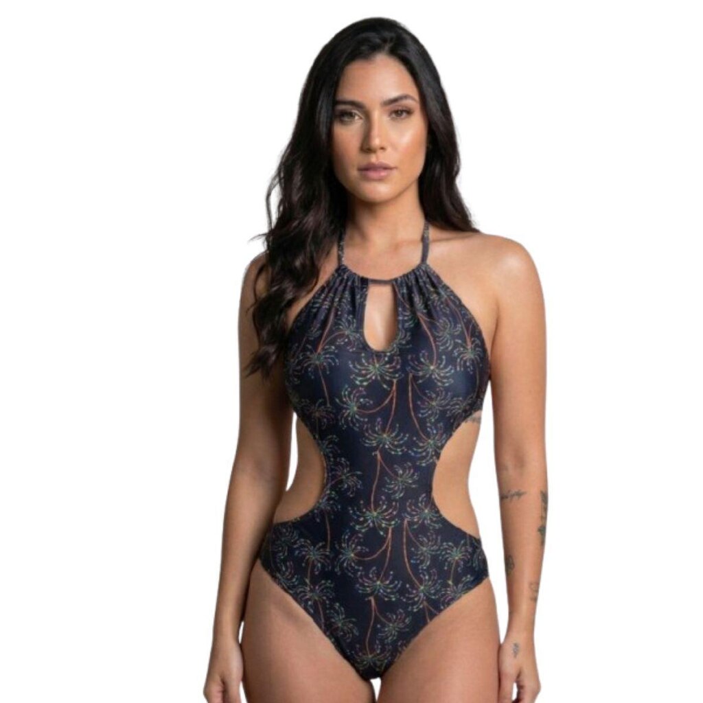 Maiô Engana Mamãe Estampado Serra e Mar Modas Roupa Confortavel Para Verão Moda Praia Feminina