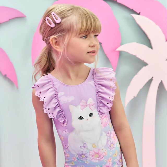 MAIÔ GATINHA PROTEÇÃO UV 50+ INFANTI