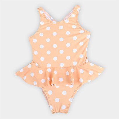 Maiô Infantil Hering Kids Com Proteção Solar Uv Toddler - Feminino