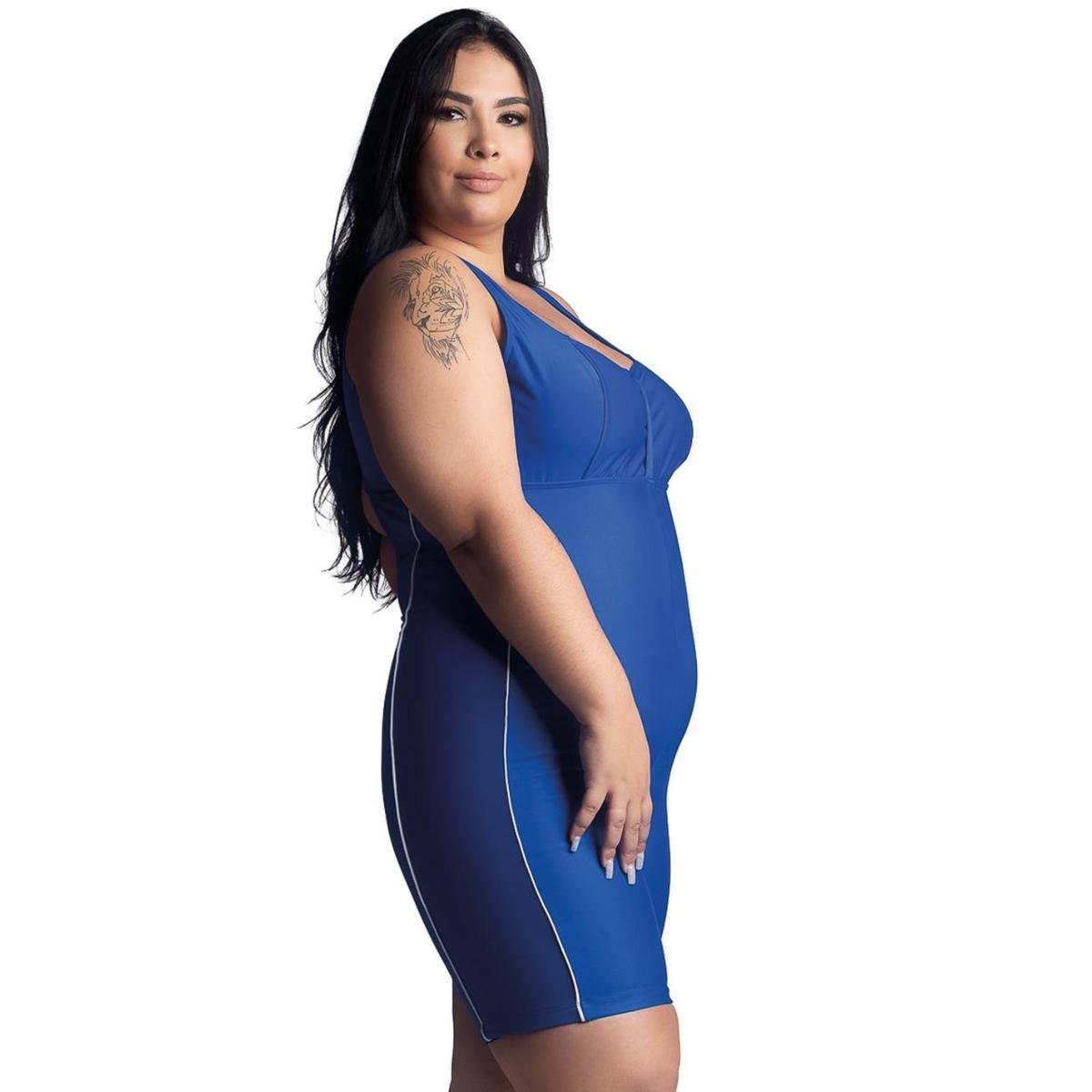 Maiô Macaquinho Plus Size Hidroginástica/ Natação Menor preço em Maiô Macaquinho Plus Size Hidroginástica/ Natação