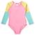 Maiô Manga Longa Infantil Proteção UV Rosa Tip Top - Rosa