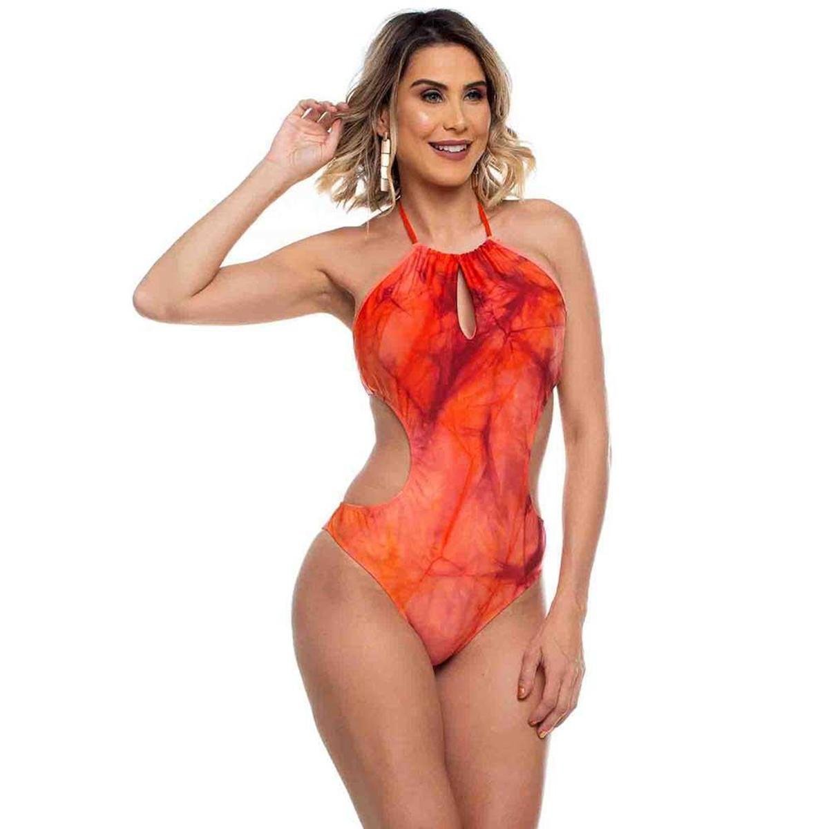 Maiô Maré Brasil Engana Mamãe Tie Dye Feminino - Vermelho Menor preço em Maiô Maré Brasil Engana Mamãe Tie Dye Feminino - Vermelho